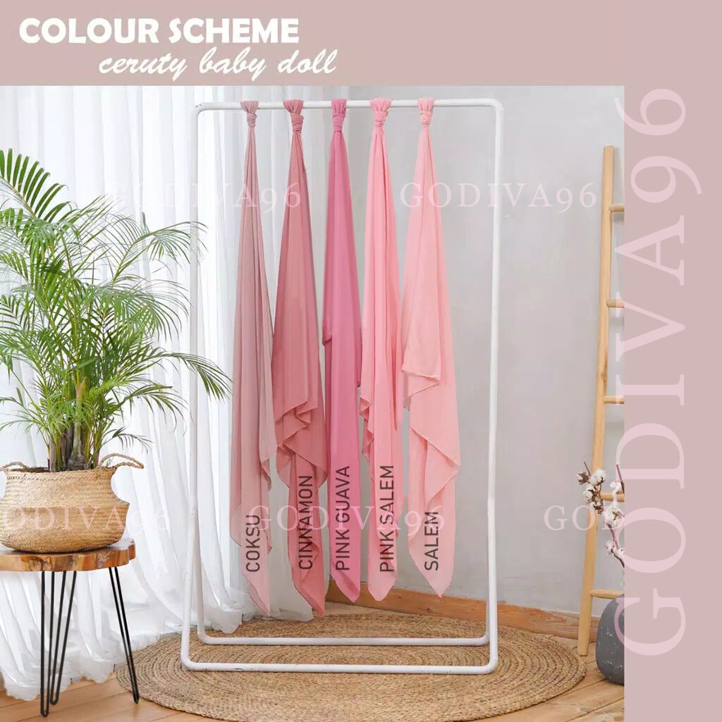 Godiva96 - HIJAB SEGIEMPAT INSTAN PLUS INNER 2IN1 | SEGITIGA INSTAN INNER 2IN1 | CERUTY BABYDOLL SEGI EMPAT 120CM X 120CM MEDAN