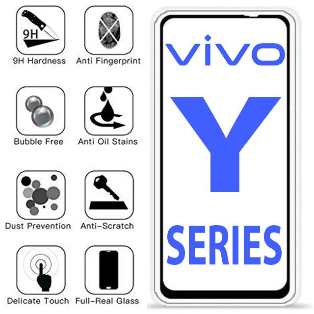 VIVO Y SERIES TEMPERED GLASS 5D/6D/9D Y12/Y15/Y17/Y19/Y71/Y81/Y83/Y91/Y95/Y91C/Y93