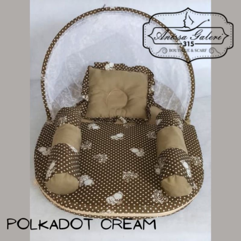 Kasur Bayi Lipat Set Motif Printing Perlengkapan Tidur Bayi