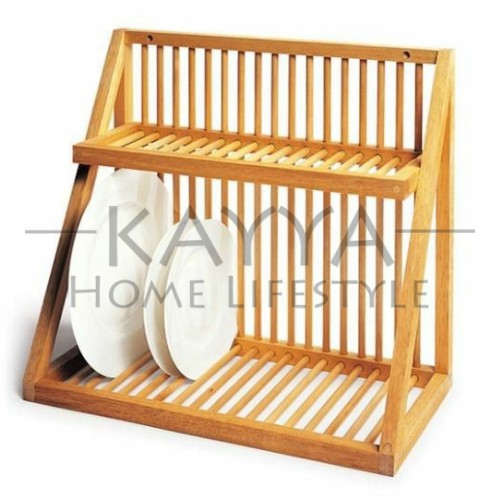 Rak Piring Kayu Tempat Penyimpanan Modern Minimalis Kayya KV119