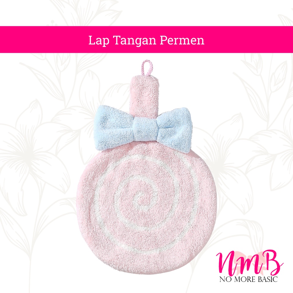 Lap Tangan Gantung Lolipop / Handuk Tangan Gantung Bentuk Permen / Handuk Anak / Hand Towel