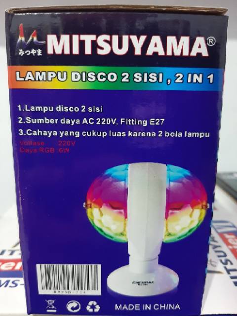 LAMPU DISCO DISKO MITSUYAMA 2 SISI