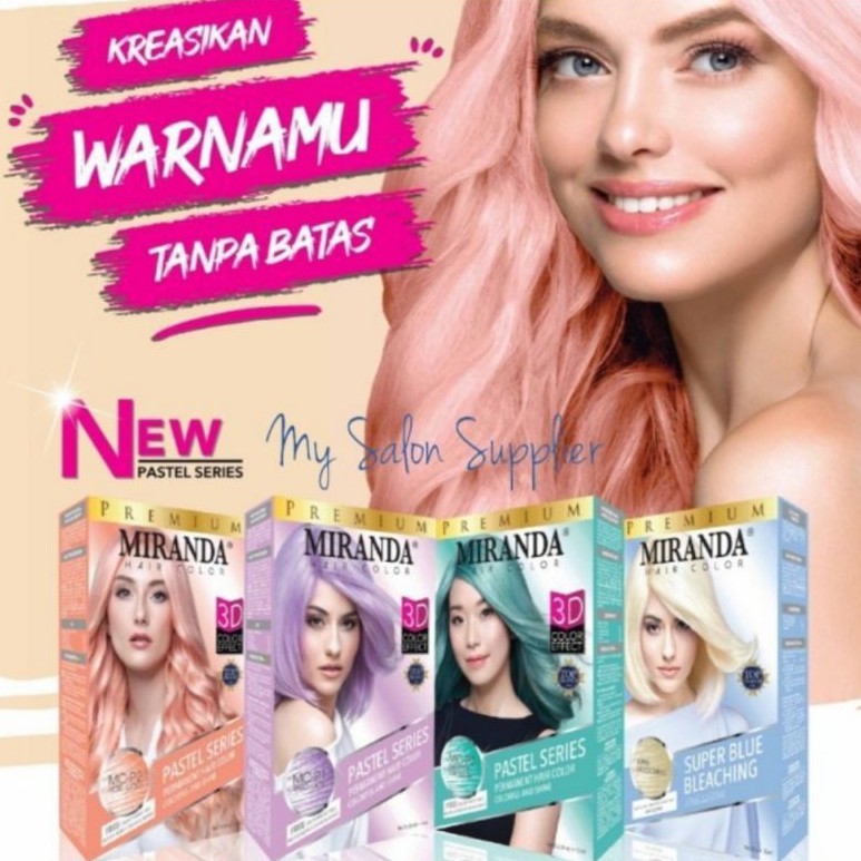 Miranda 3D Pastel Series Cat Rambut Permanen Original Bpom