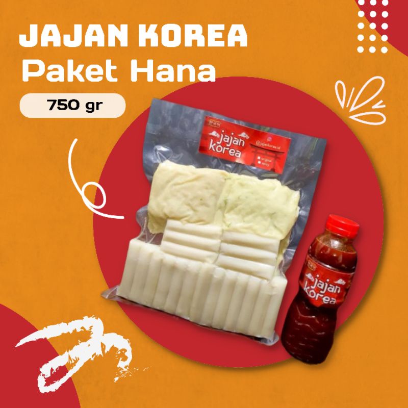 

Jajan Korea Paket Hana Topokki Odeng Saus Gochujang (750 gr)