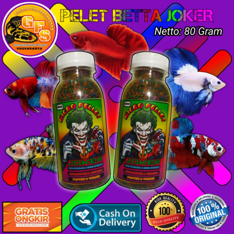 Pelet Ikan Cupang Betta Joker 80 Gram