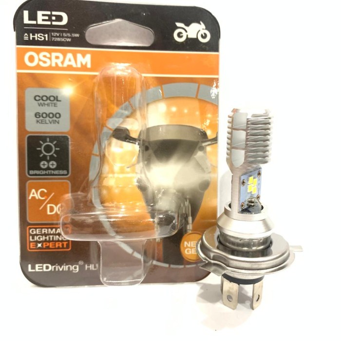 MOTOR-LAMPU- BOHLAM LAMPU DEPAN OSRAM LED H4 VIXION BYSON R15 MT25 ORIGINAL OSRAM -LAMPU-MOTOR.