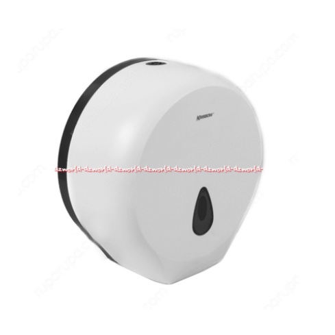 Krisbow Single Jumbo Roll Dispenser Alat Tempat Tissue Gulung Besar Roll Jumbo Putih White Kris Bow Toilet WC Dispenser Tissu Tisu Tisue Rolls