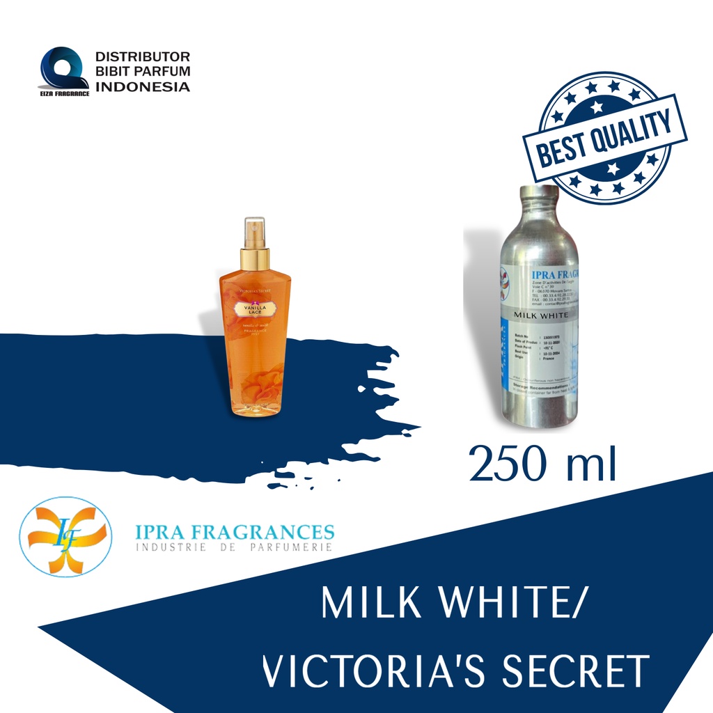 BIBIT PARFUM MILK WHITE/ VICTORIA'S SECRET VANILLA GLACE UKURAN 250 ML IPRA FRAGRANCE