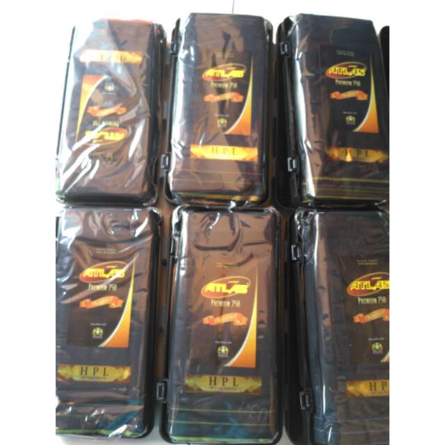 Sarung Atlas premium 750 Original/ sarung tenun Atlas benang 5500/ sarung hitam polos