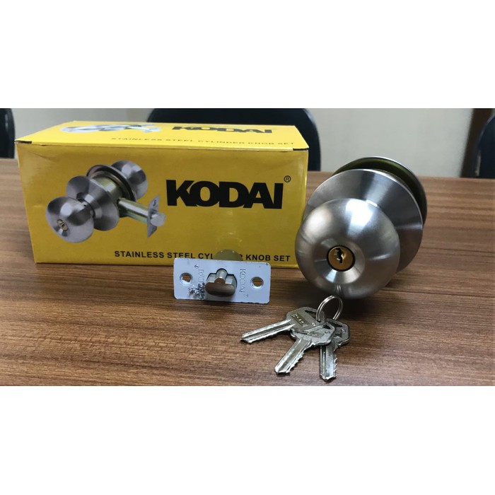  KUNCI  BULAT KAMAR  MANDI  MERK  KODAI STAINLESS STEEL 