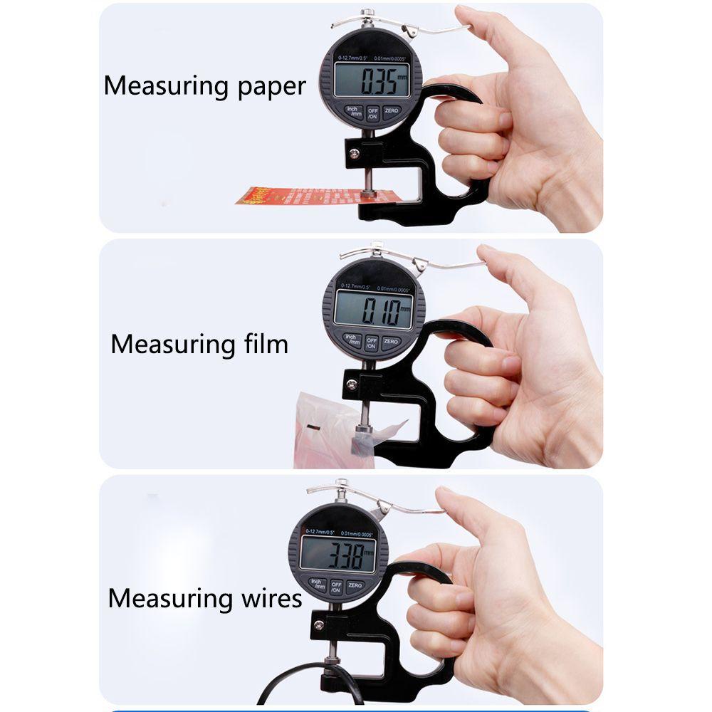 Solighter Thickness Tester Mesure Alat Instrumen Indicator Gauge Micrometer Elektronik Dial Indicator Gauge Micrometer Digital