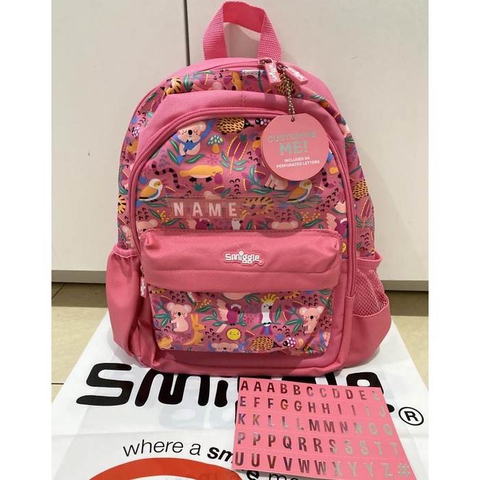Smiggle Backpack Custome Name Koala Lmates Tas Ransel Anak Original