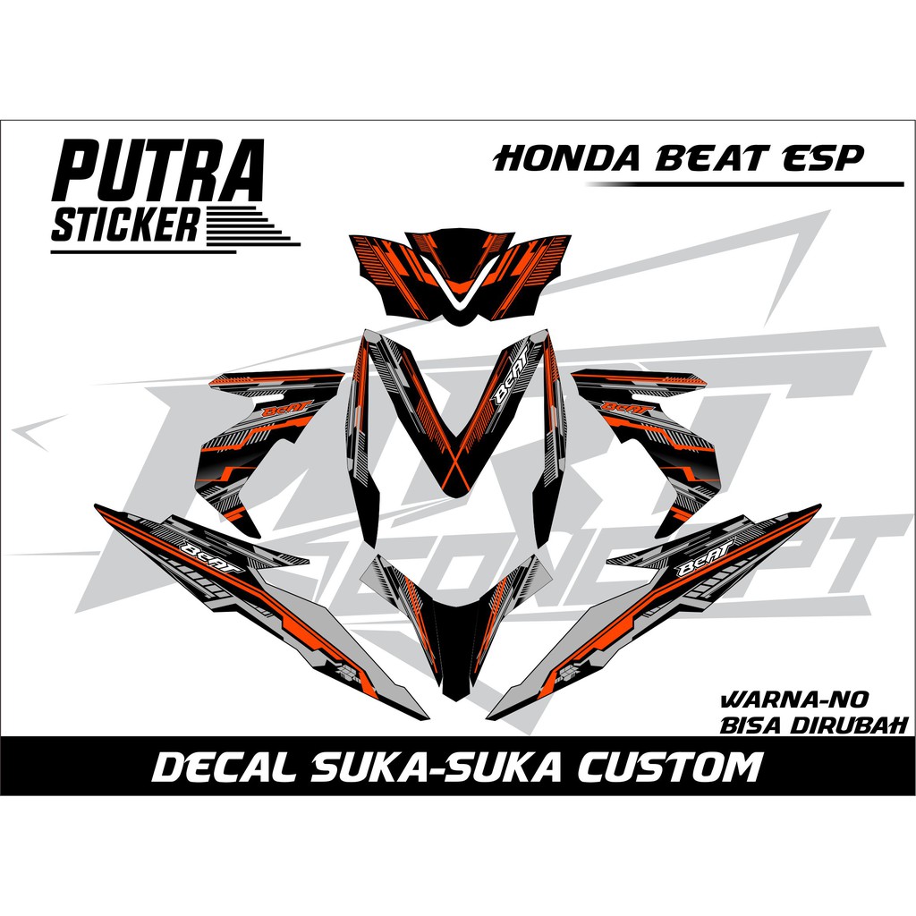 Decal sticker honda Beat esp Custom