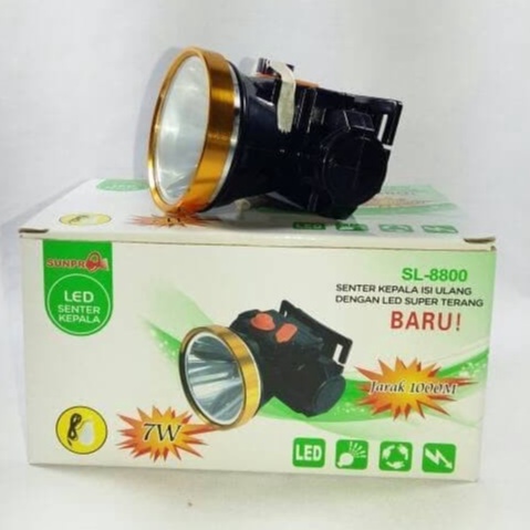 COD SENTER KEPALA LED SUNPRO 7 WATT SL-8800 CAHAYA PUTIH DAN KUNING