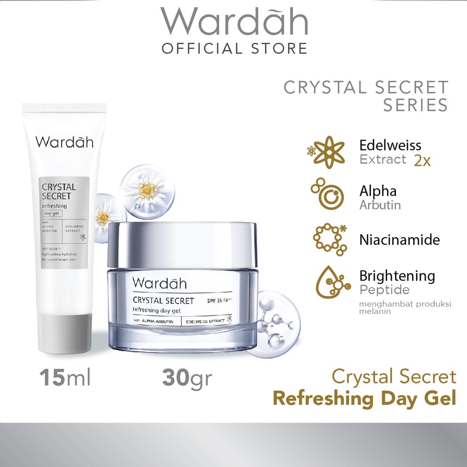 Wardah Crystal Secret Refreshing Day Gel - Pelembab