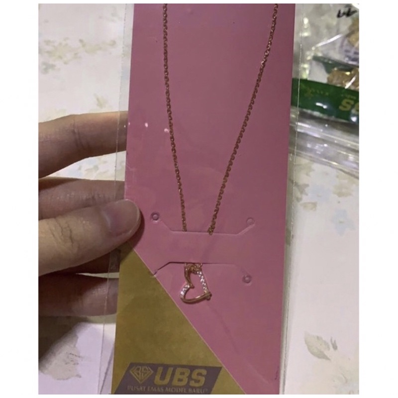 KALUNG LOVE MILLIE MOLLY FASHION WANITA DEWASA KADAR 375/8K SIMPEL ELEGAN RINGAN