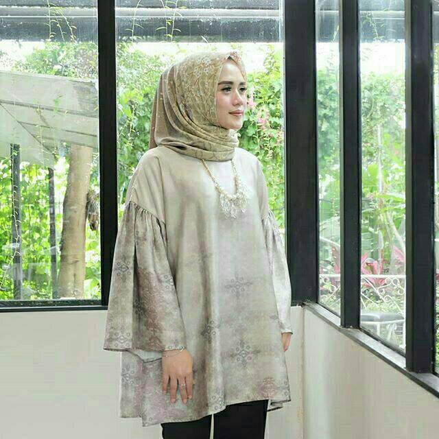 SALE Surau Blouse Brown Ria Miranda