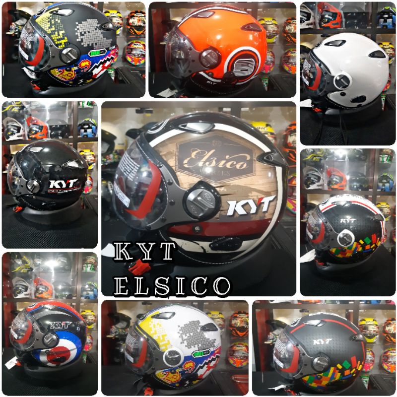 Helm KYT RETRO ELSICO MOTIF