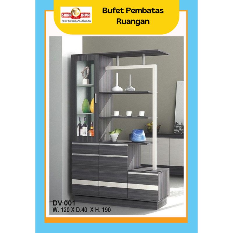 Bufet Pembatas / Pembatas Ruangan / Penyekat Ruangan