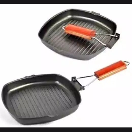 [ASS] Panci Panggang Lipat Square Grill Pan Foldable