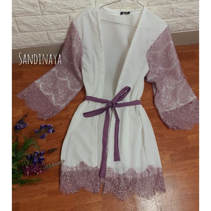 Outer brokat Kardigan brukat Sandinaya