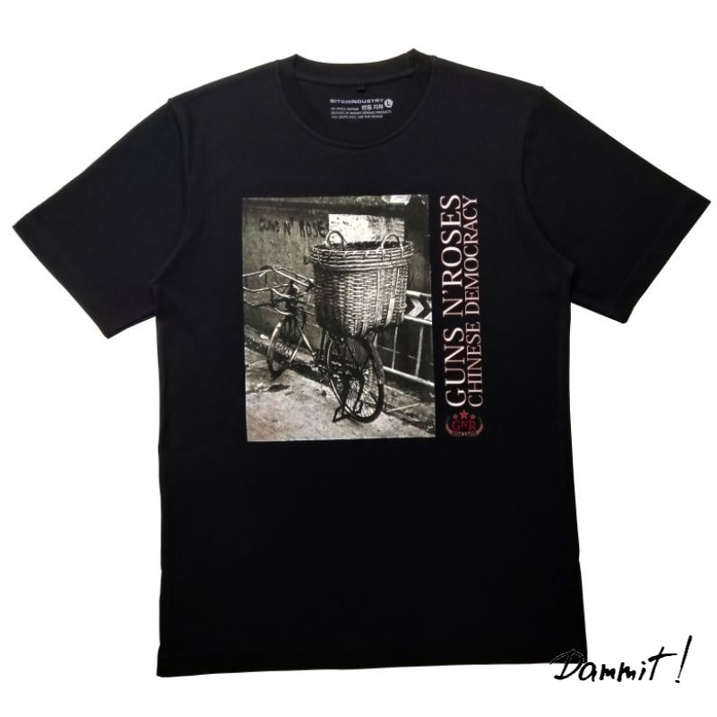 Kaos Guns N' Roses - Chinese Democracy - KAOS BAND PREMIUM - HITAM - S, M, L, XL, XXL.