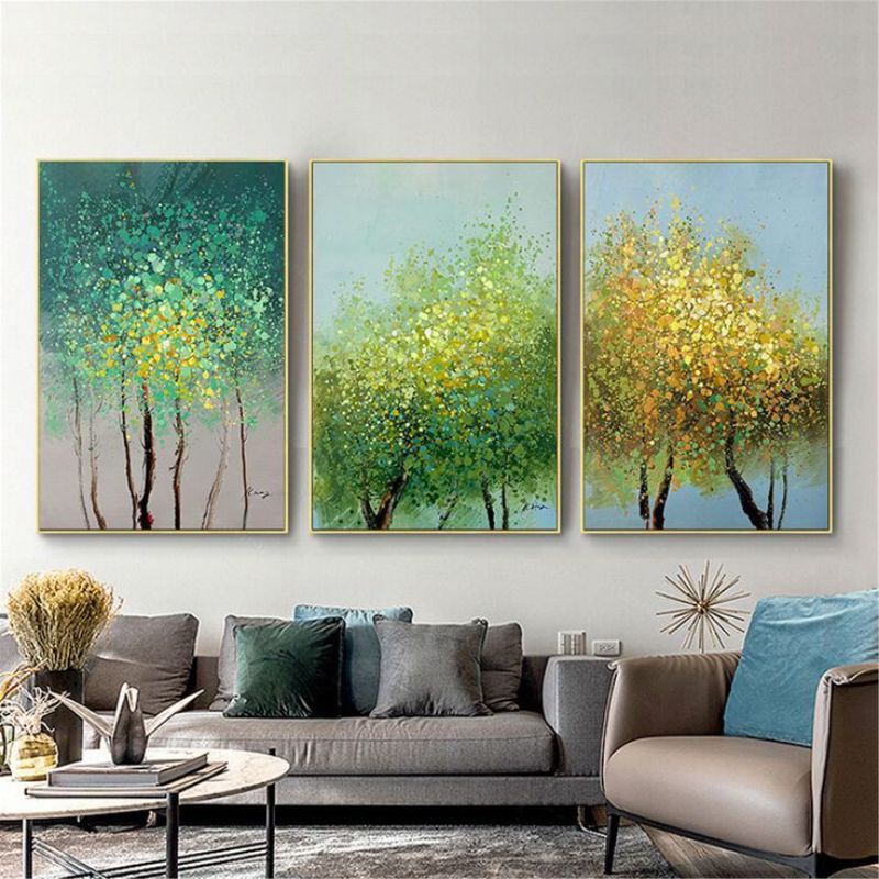 lukisan abstrak pohon,lukisan wintertree abstrak modern