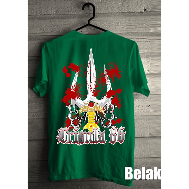 Kaos Pagar Nusa Distro Trisula Simpel-Hijau