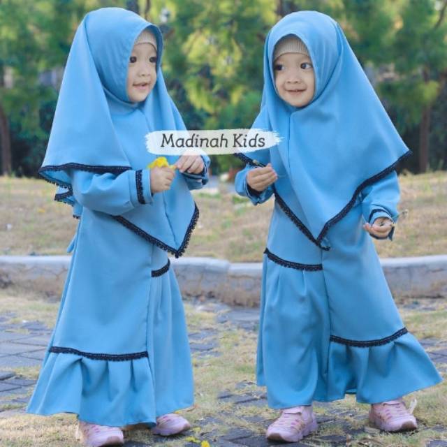 Madinah kids baju  muslim anak  perempuan  usia 2 3  tahun  