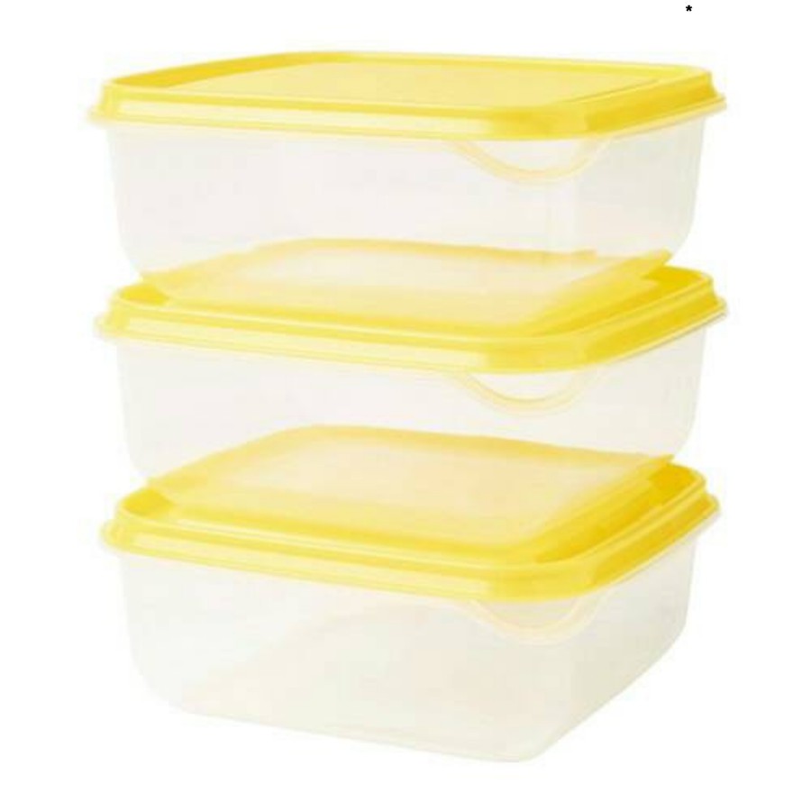 TEMPAT PENYIMPANAN MAKANAN 1 SET 3PCS TOPLES PLASTIK WADAH BUAH