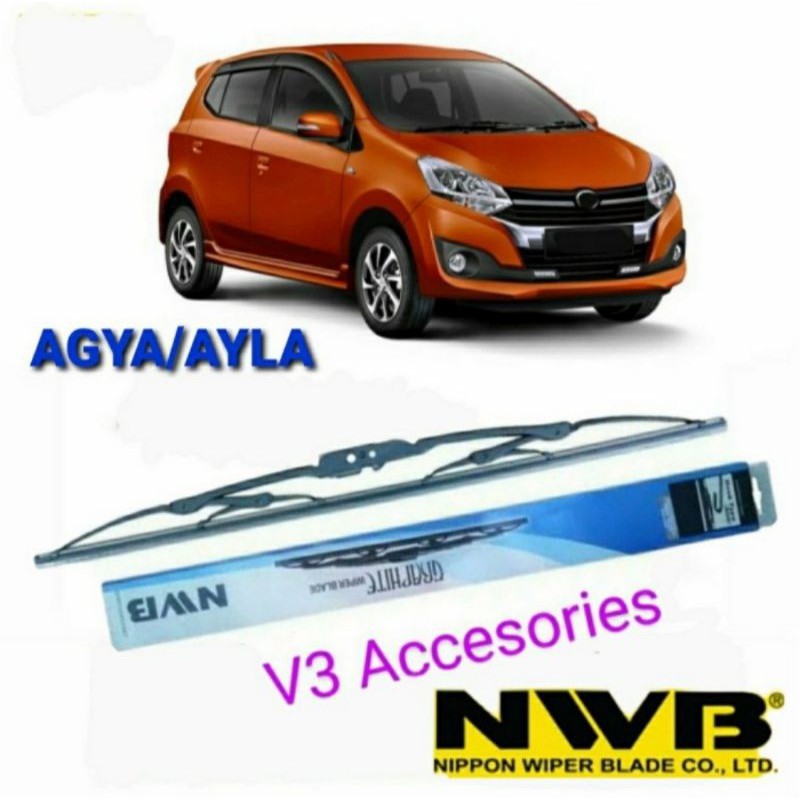 Wiper NWB Graphite AGYA /AYLA sepasang