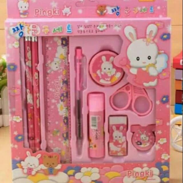

paket alat tulis anak 8in1