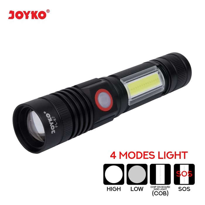 JOYKO Senter LED Isi Ulang Rechargeable LED Flashlight FL-87