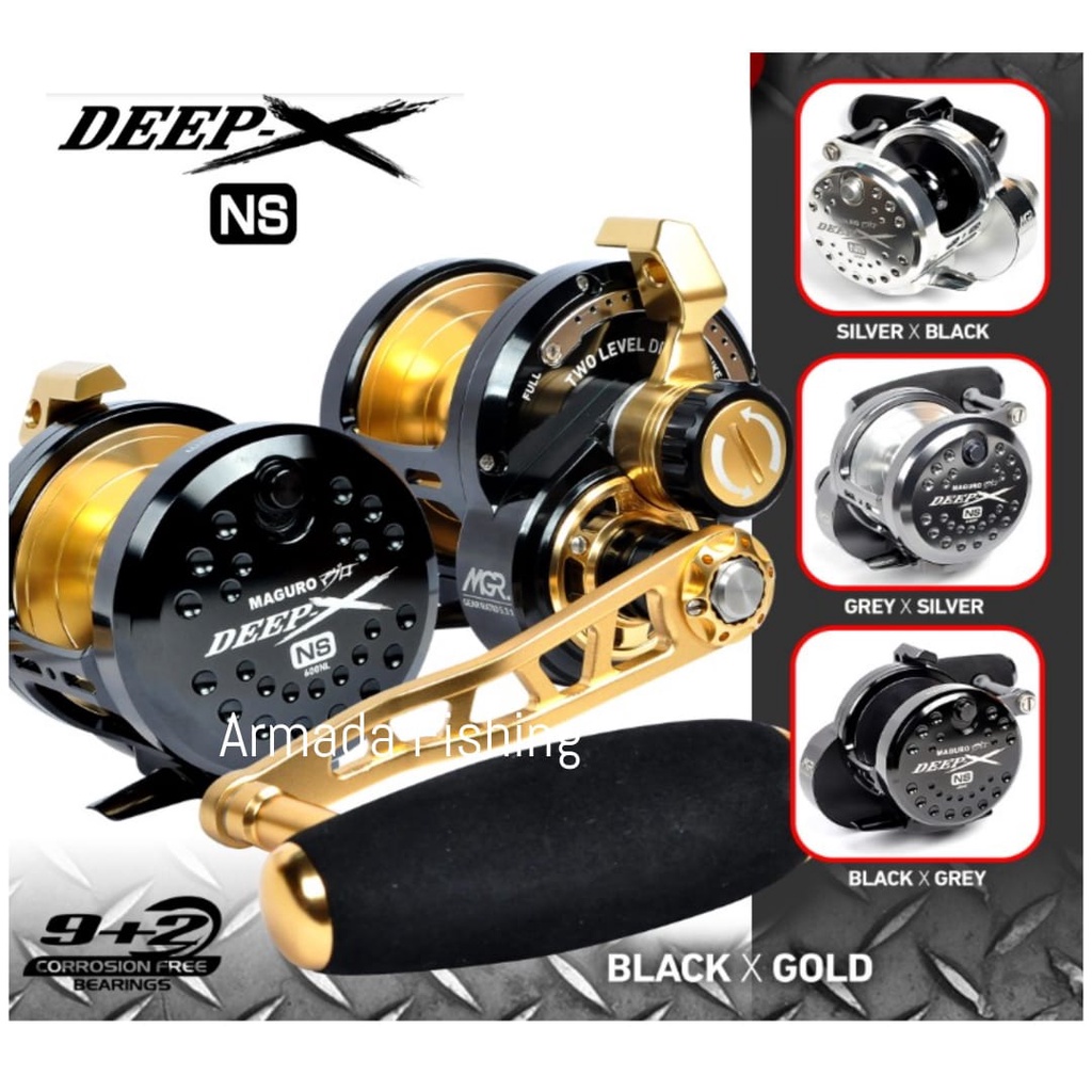 Reel Maguro Deep-X NS | Overhead Reel | Maguro Deep X NS | Jigging | Saltwater | Extreme Jigging | D