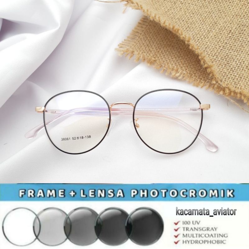 kacamata minus photocromic kacamata wanita kacamata bulat kacamata minus kacamata fashion