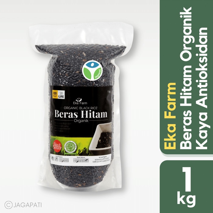 

gr011ttr Eka Farm - Beras Hitam 1Kg - Organik - Antioksidan Sv012Ss