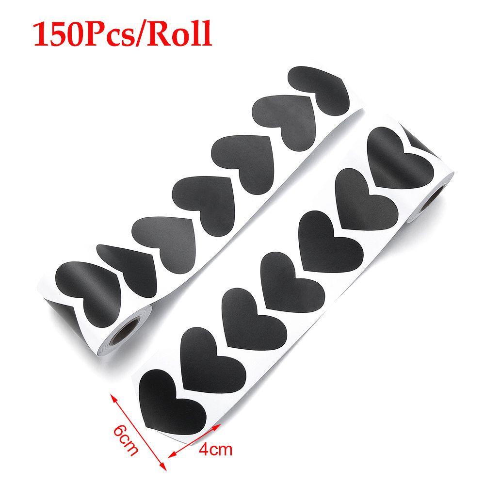 R-flower 150pcs/Roll Label Stiker Papan Tulis Tahan Air Selai Jar Marker Pen Blackboard Label