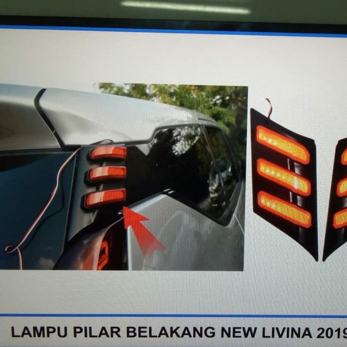 Reflektor lampu atas pintu bagasi belakang Mitsubishi xpander ultimate exceed sport cross 2017 2018 2019 2020 2021 2022 2023