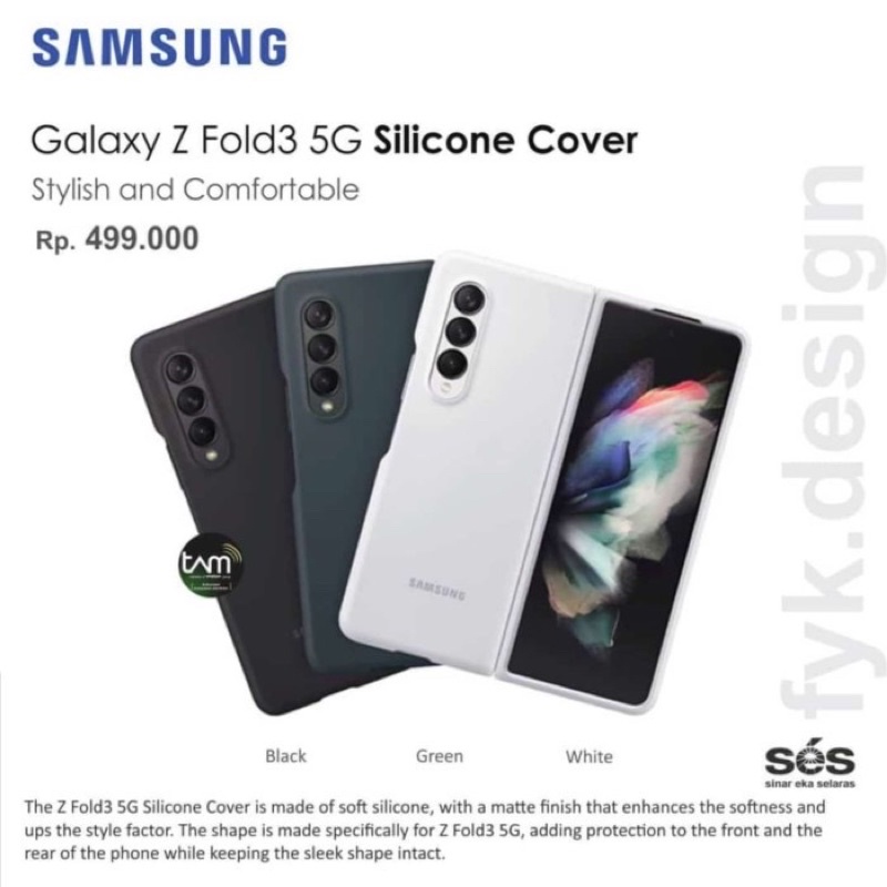 Case Samsung Z Fold 3 Silicon Original