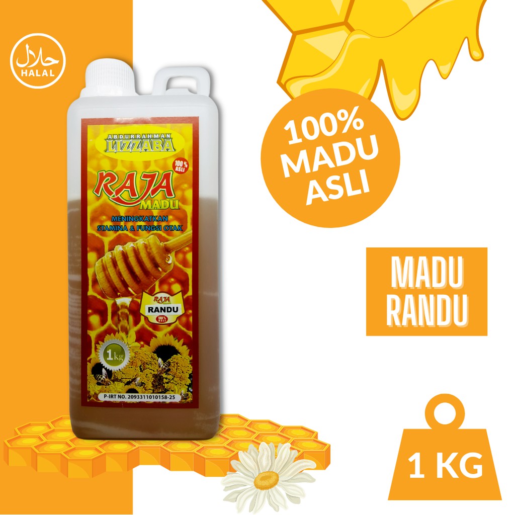 

Madu Asli & Madu Murni Randu 1 Kg 100% Pure Raw Honey Raja Madu Abdurrahman Lizzaba