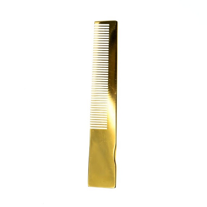 Tammia Aluminium pocket men comb 220 gold JAPAN ANANDA_KOSMETIK