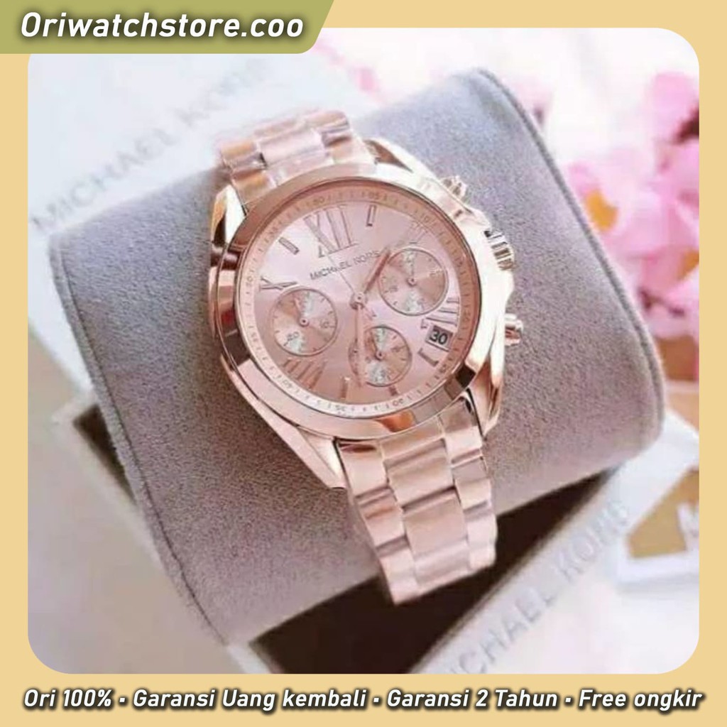 TERLARIS JAM TANGAN WANITA MICHAEL KORS TYPE MK 5799 ORIGINAL STAINLESS STEEL 36MM ORIGINAL COUNTER
