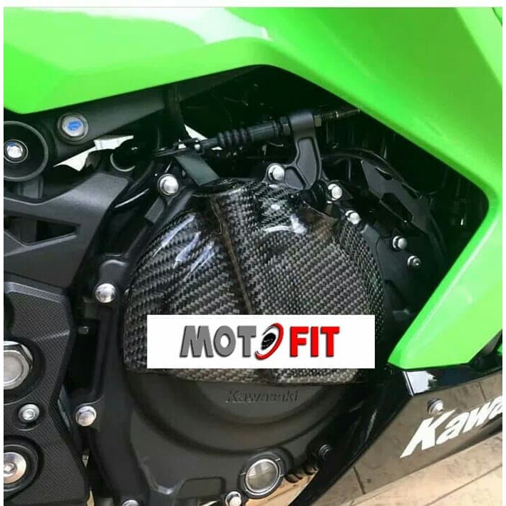 pelindung cover engine guard ninja 2018 engine guard Kawasaki ninja fi 2018 carbon kevlar