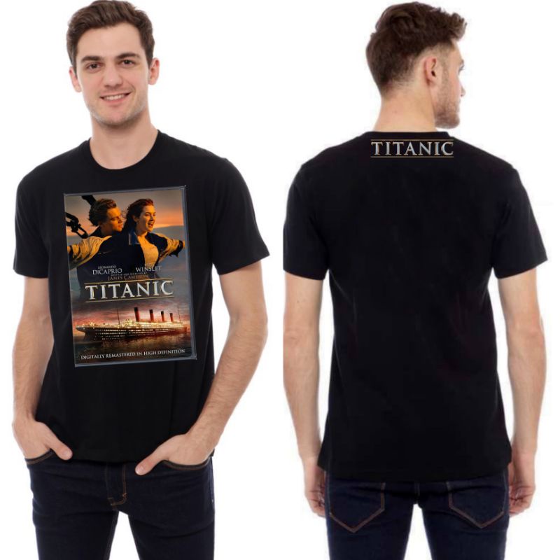 Kaos Titanic / Kaos Pria Lengan Pendek Hitam Titanic / Baju Kaos Wanita Lengan Pendek Titanic / Kaos