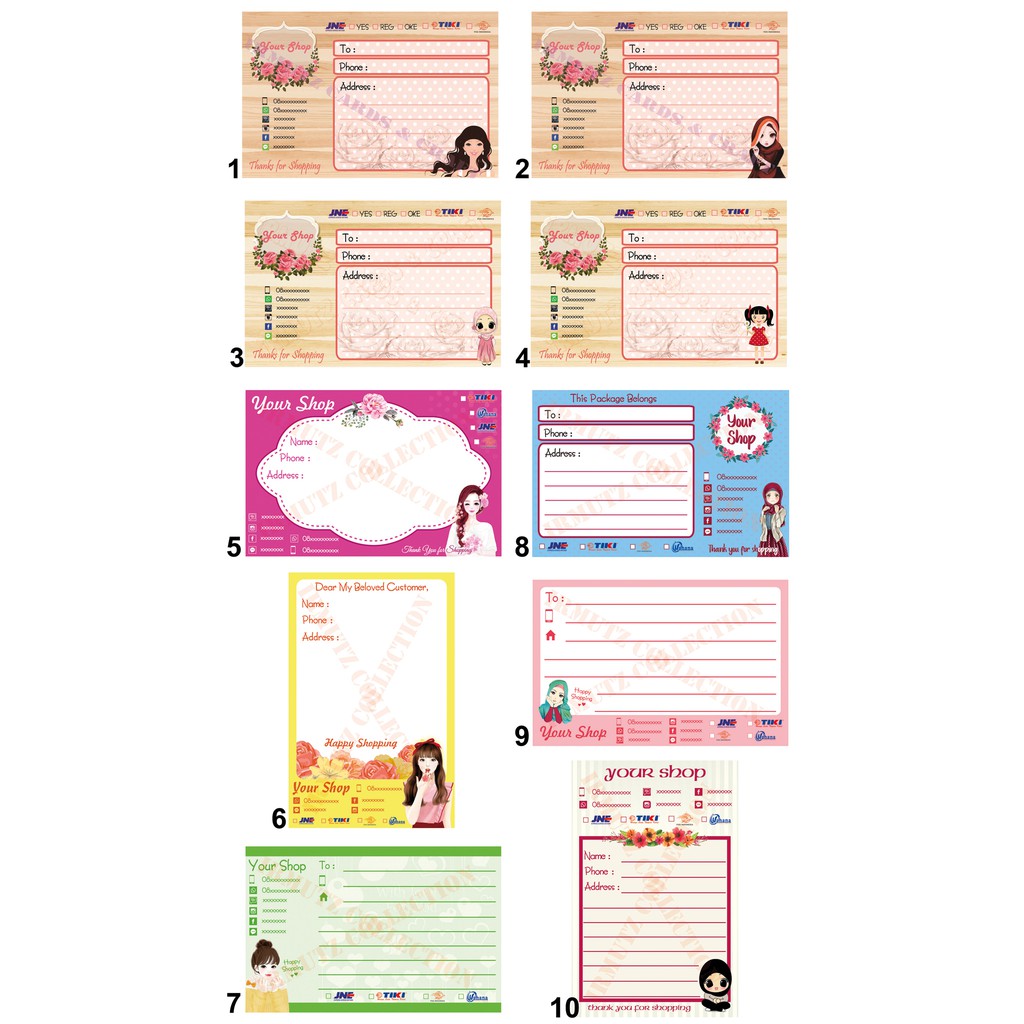 

Sticker Pengiriman Toko Online Tema Karakter