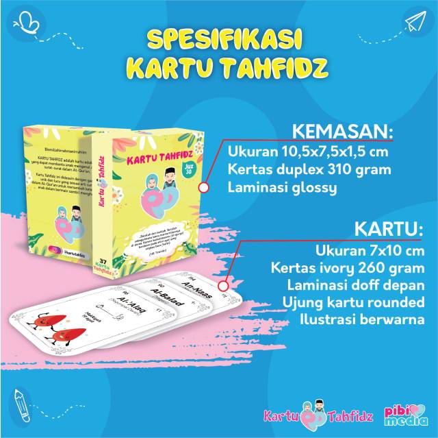 FLASH CARD KARTU TAHFIDZ - edukasi mainan anak hafidz quran hafalan juz 30