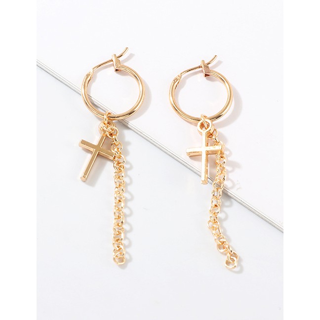 LRC Anting Tusuk Fashion Cross Earrings D46784