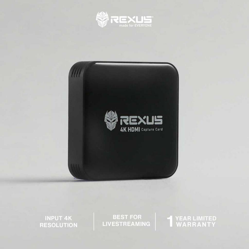 Rexus HDMI 4K Game Capture Card Stream and Record HD100