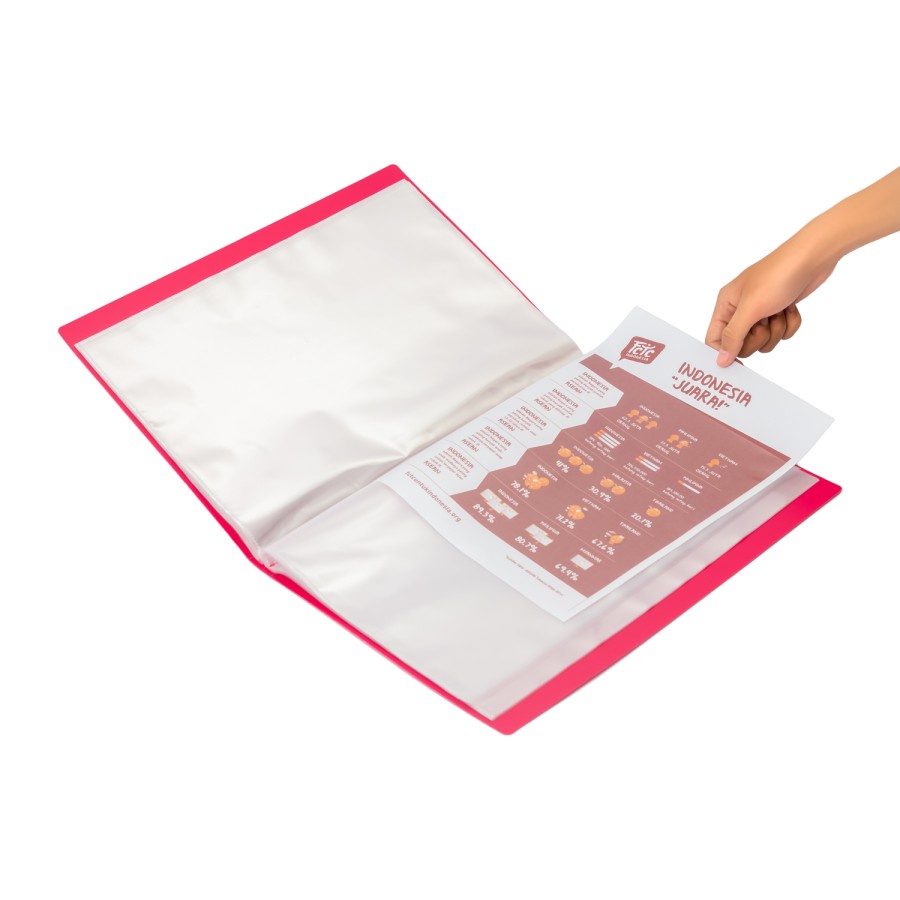 Bantex Display Book 60 Pockets Folio Grape 3187 61