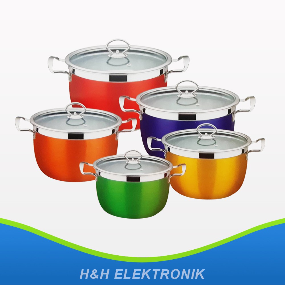 Panci Warna Tutup Kaca - KOREAN POT